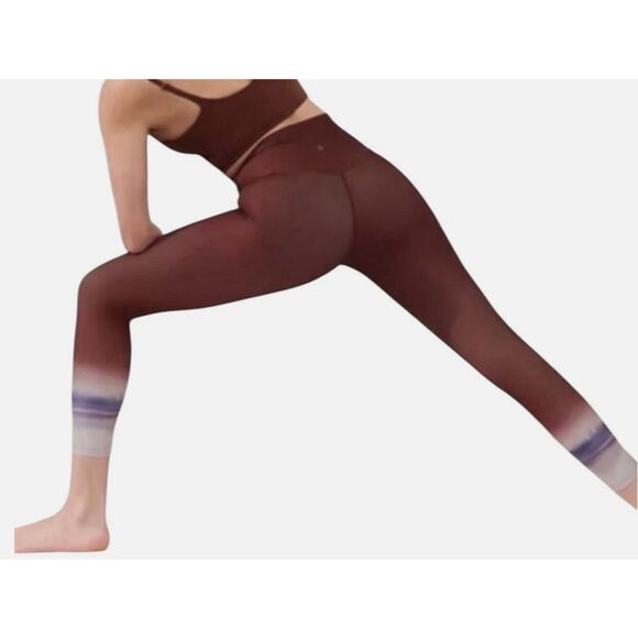 ATHLETA Ultra High Rise Elation 7/8 Tight Size XS 23" | Red Abstract #657538 NEW - Picture 2 of 8